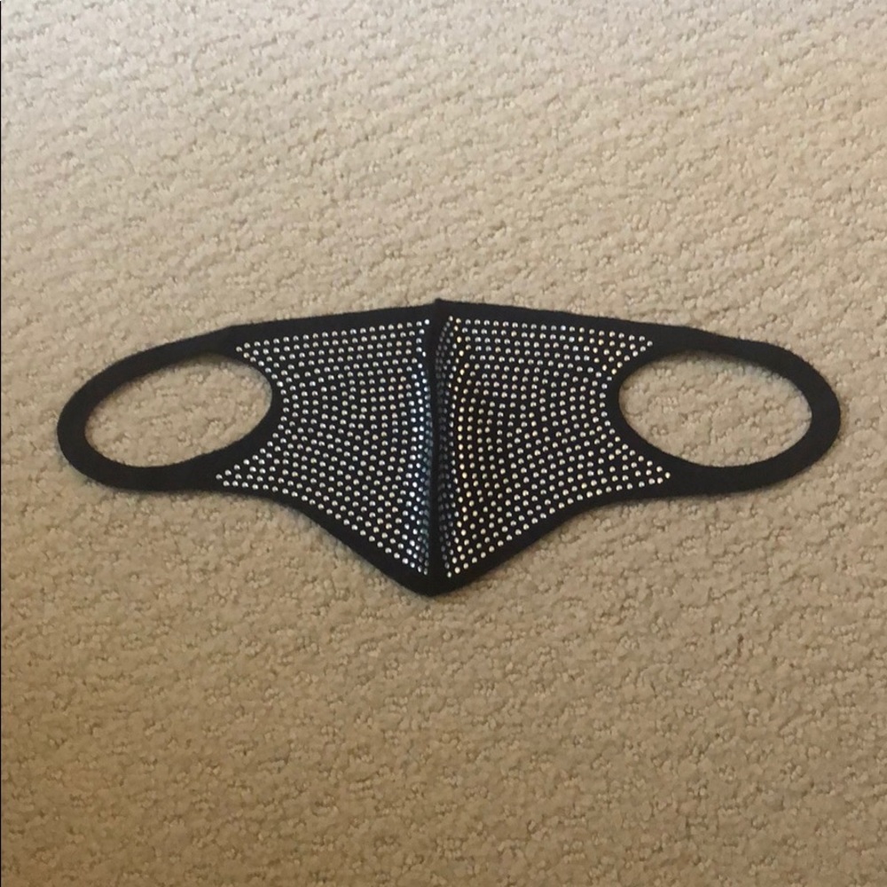 Black Rhinestone Mask